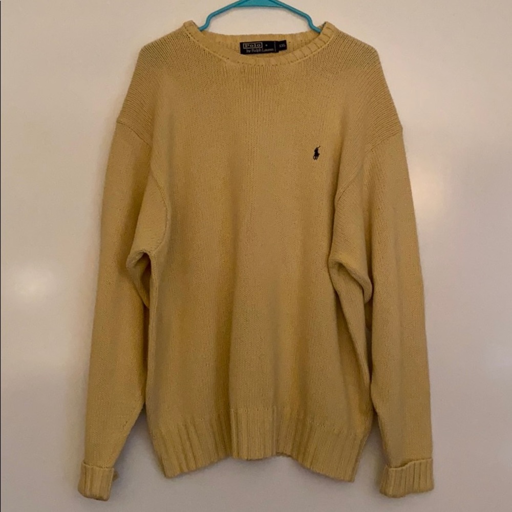 XXL Yellow Polo by Ralph Lauren Never Worn Sweater